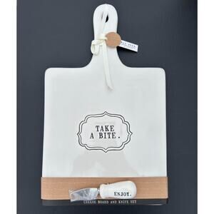 Rae Dunn Cheese / Charcuterie Board with Knife